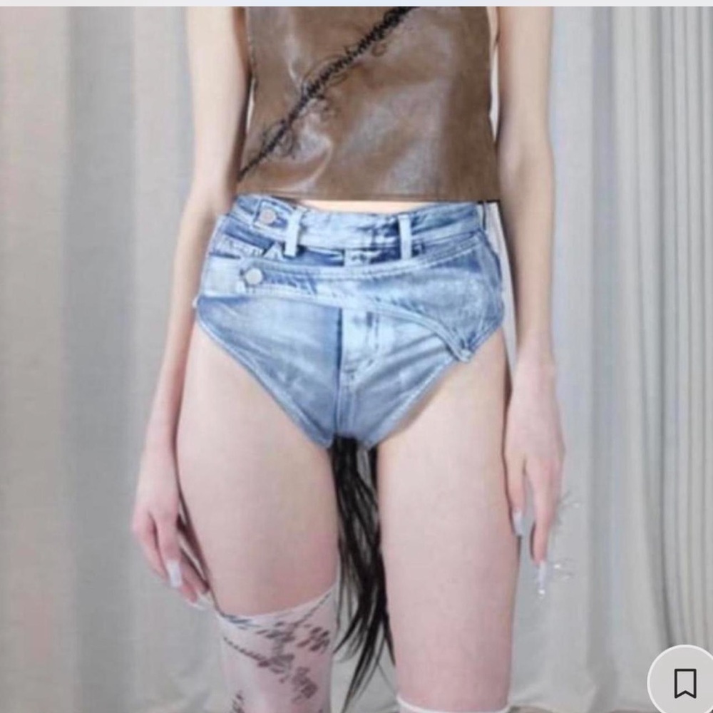 Edgy Denim Shorts